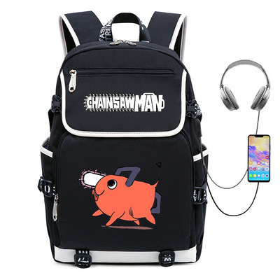 动漫书包Cosplay 电锯人 Chainsaw Man双肩背包笔记本电脑旅行包