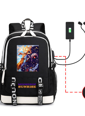 2022新款sundrop fnaf周边学生书包USB大容量双肩背包商务电脑包