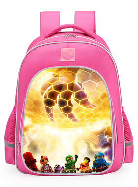 小学生书包女1-2-3年级-乐高LEGO Ninjago Season 5反光条书包