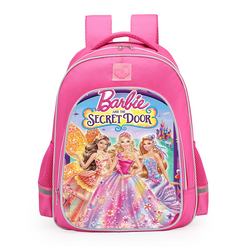 小学生书包女公主芭比卡通护肩减负书包幼儿园1-4年级公主书包女