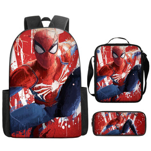 动漫英雄归来书包SpiderMan双肩包英雄远征欧美卡通动漫背包套装