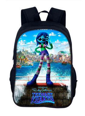 Ruby GillmanTeenage Kraken学生书包变身吉妹16寸双肩包男女背包