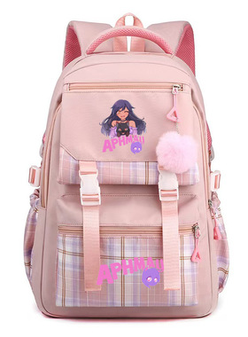 外贸美客多aphmau动漫印花双肩背包学生户外大容量休闲书包