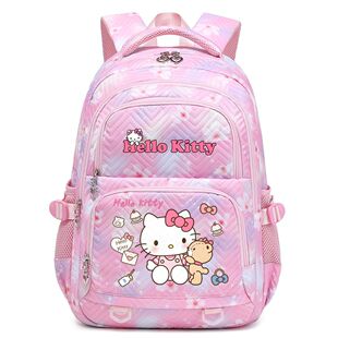 KT猫可爱卡通印花时尚双肩包跨境韩版潮流中小学生书包轻便大容量