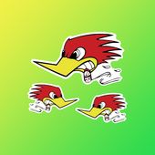 欧美鸟哈雷vespa风smith摩托车mooneyes复古贴纸贴clay