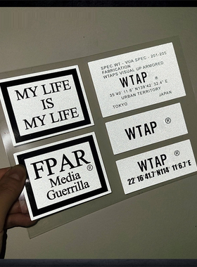 汽车反光贴neighborhood限时WTAPS日系藤原日潮浩WTAPS STICK贴纸