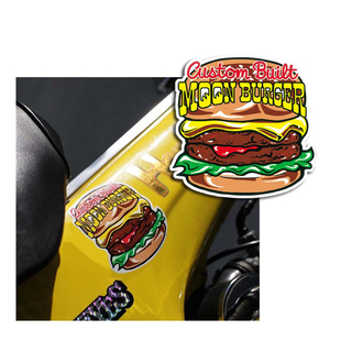 车贴vespacoco汉堡哈雷复古贴纸mooneyes美式嘉陵卡通贴humanmade