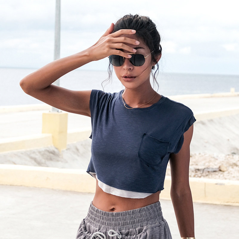 2025运动T恤女上衣速干跑步短款拼接健身短袖罩衫速干宽松背心新,运动服/休闲服装,运动T恤,淘宝优惠券,粉丝福利购,淘宝优惠卷