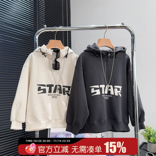 儿童上衣潮63161 中大童半拉链套头衫 布芮欧童装 男童连帽卫衣秋款