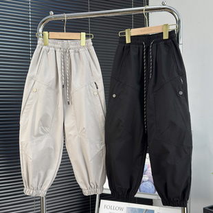 天依角童装男童休闲裤夏装中大童轻薄工装裤韩版儿童裤子潮27219