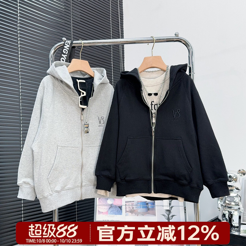 品牌童装男童针织外套2025秋季中大童休闲开衫韩版儿童运动上衣潮