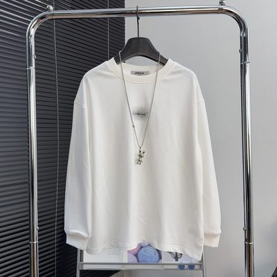 啦芙莱童装男童白色长袖T恤