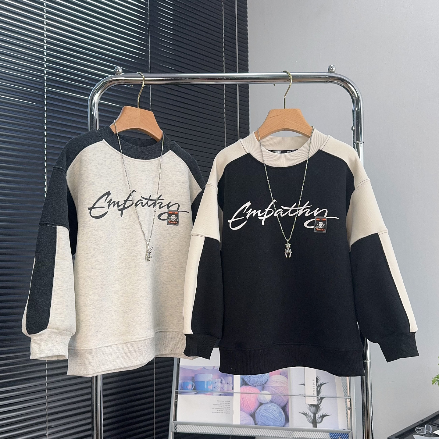 布芮欧童装男童加绒卫衣