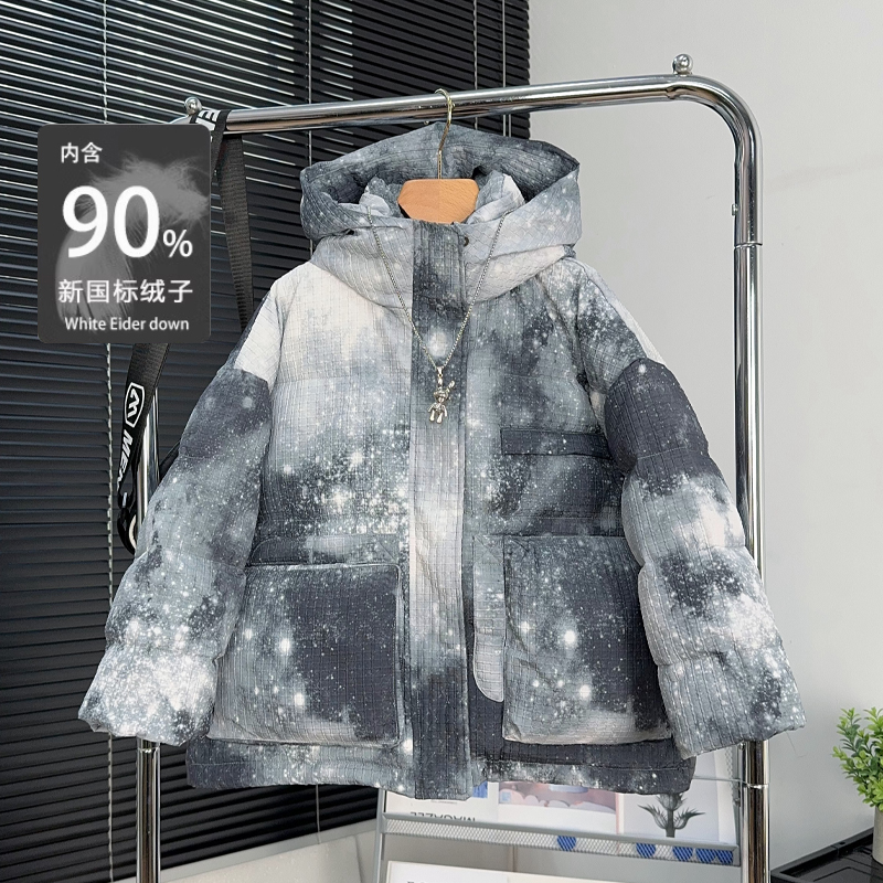 啦芙莱童装男童连帽羽绒服