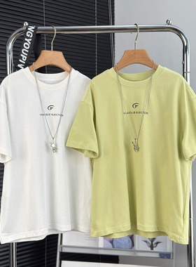 大E小e童装儿童白色短袖t恤夏款中大童休闲百搭半袖男童体恤25078