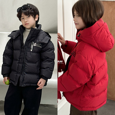 啦芙莱童装男童红色羽绒服