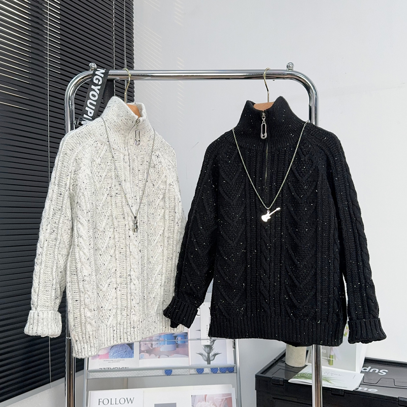 男童加厚毛衣儿童保暖毛线衣