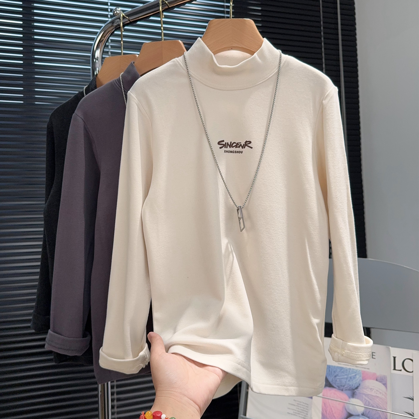 妙吧童装儿童德绒打底衫