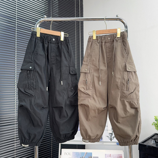 品牌童装男童加绒工装裤冬装裤子中大童加厚休闲裤儿童保暖长裤潮