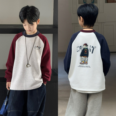 大E小e童装男童加绒长袖T恤