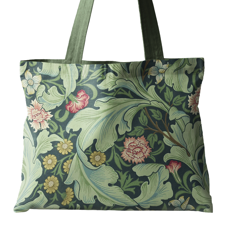 威廉经典横版拉链单肩包斜纹布包