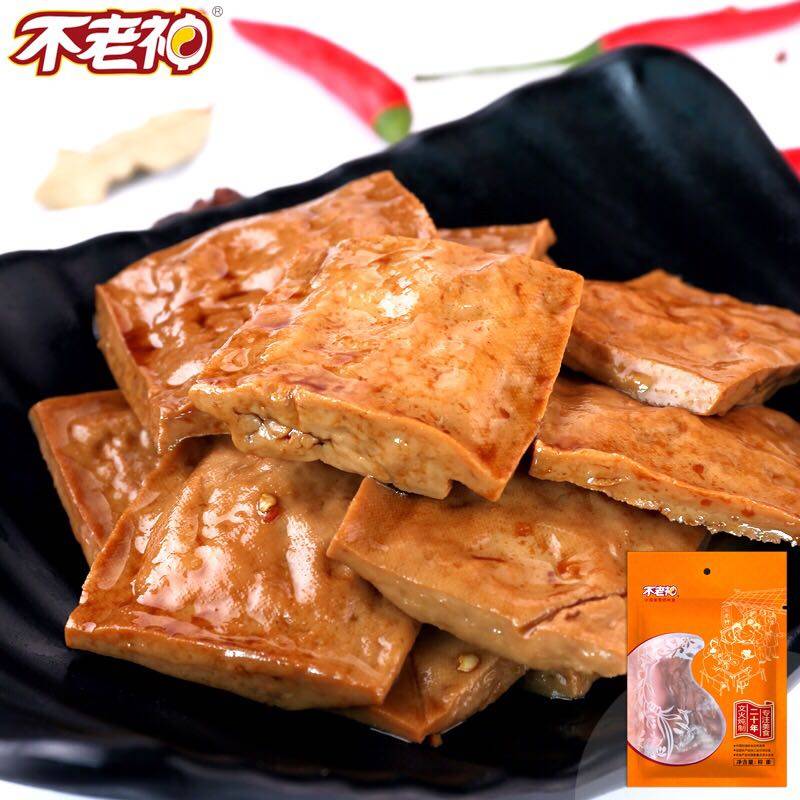 浙江不老神鲜汁豆腐干 零食真空装 215g香辣豆腐干货美味升级热卖