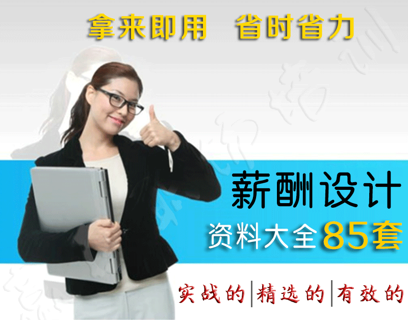 人力资源管理 薪酬设计绩效考核资料范本模板大全非视频教程