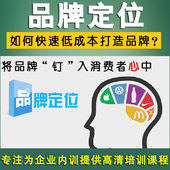 品牌营销培训课程品牌战略定位策划方案市场营销推广视频教程