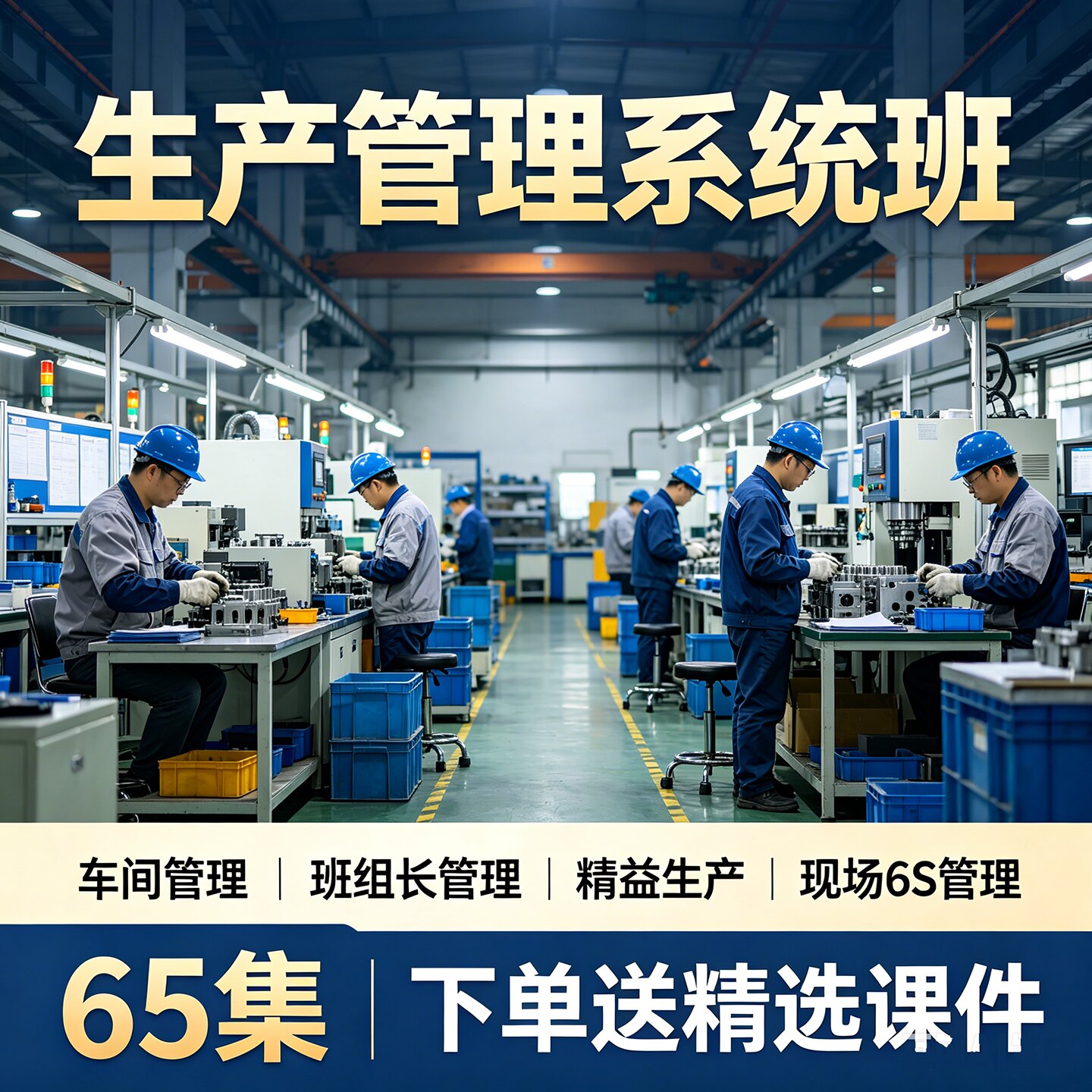 生产管理培训课程车间主任班组长精益生产精细化工厂管理视频教程