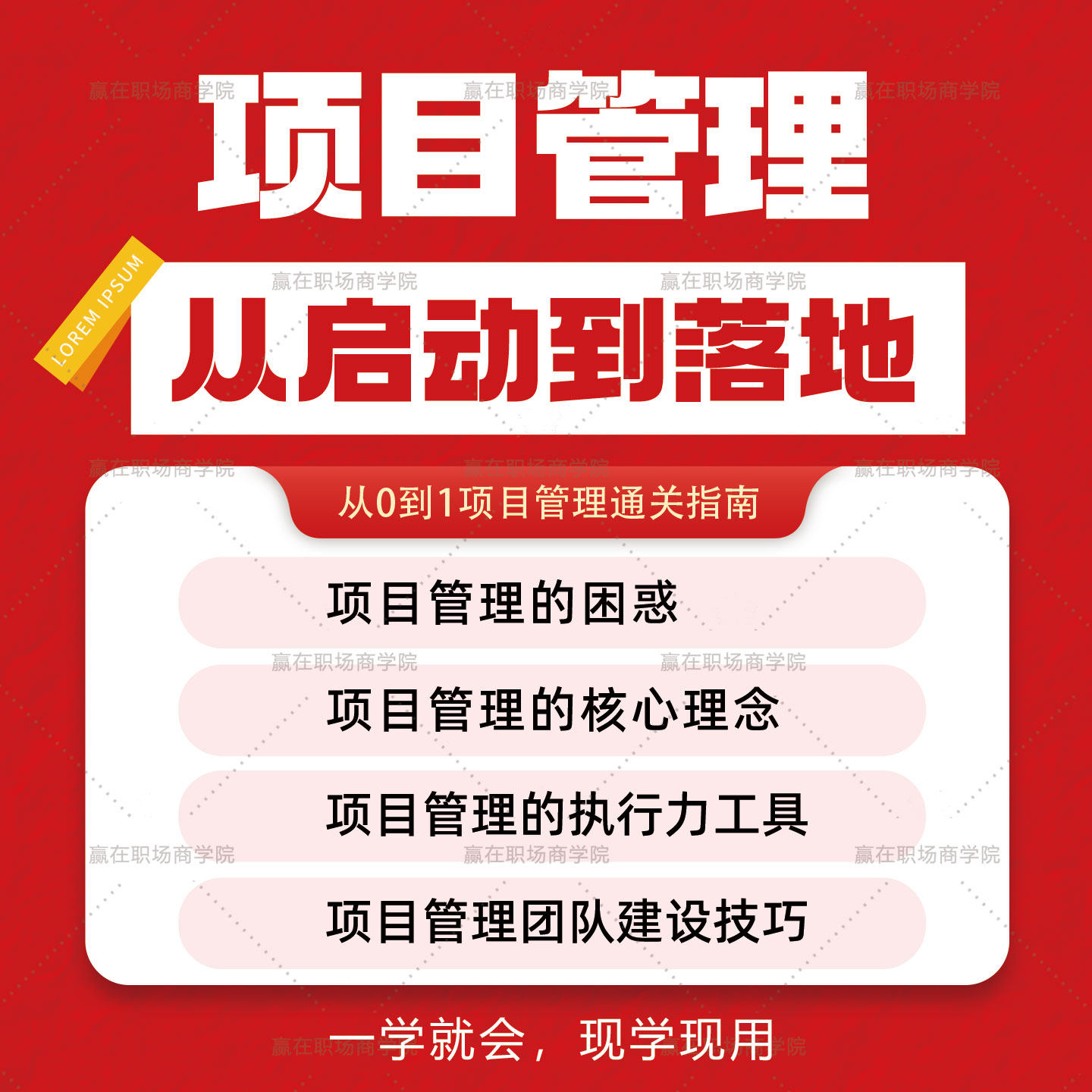 项目经理管理培训课程PMP项目实施团队沟通执行力技巧视频教程