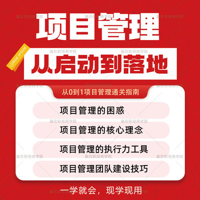 3天掌握项目管理核心技能