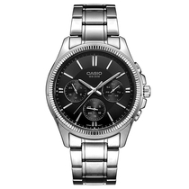 Authentic Casio Casio Watch simple steel band waterproof men's Quartz student men's watch mtp-1375d-1a