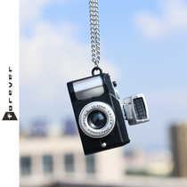 发光小相机项链可发声闪光灯复古单反照相机吊坠男潮嘻哈抖音配饰
