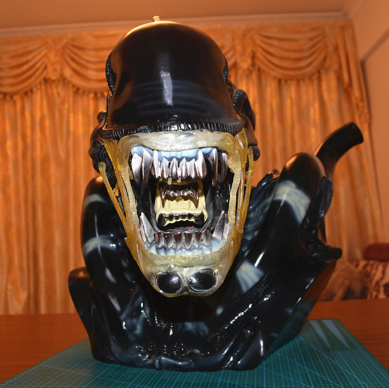 ss avp铁血大战异形1:1战斗异形胸像雕塑摆件