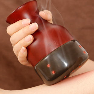 砭石通阳罐家用按摩器艾灸罐全身推拿温灸仪通腰腹太极球