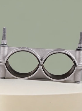 JGW-2二芯刚性高压电缆铝合金电缆夹具电缆抱箍型高压电缆固定夹