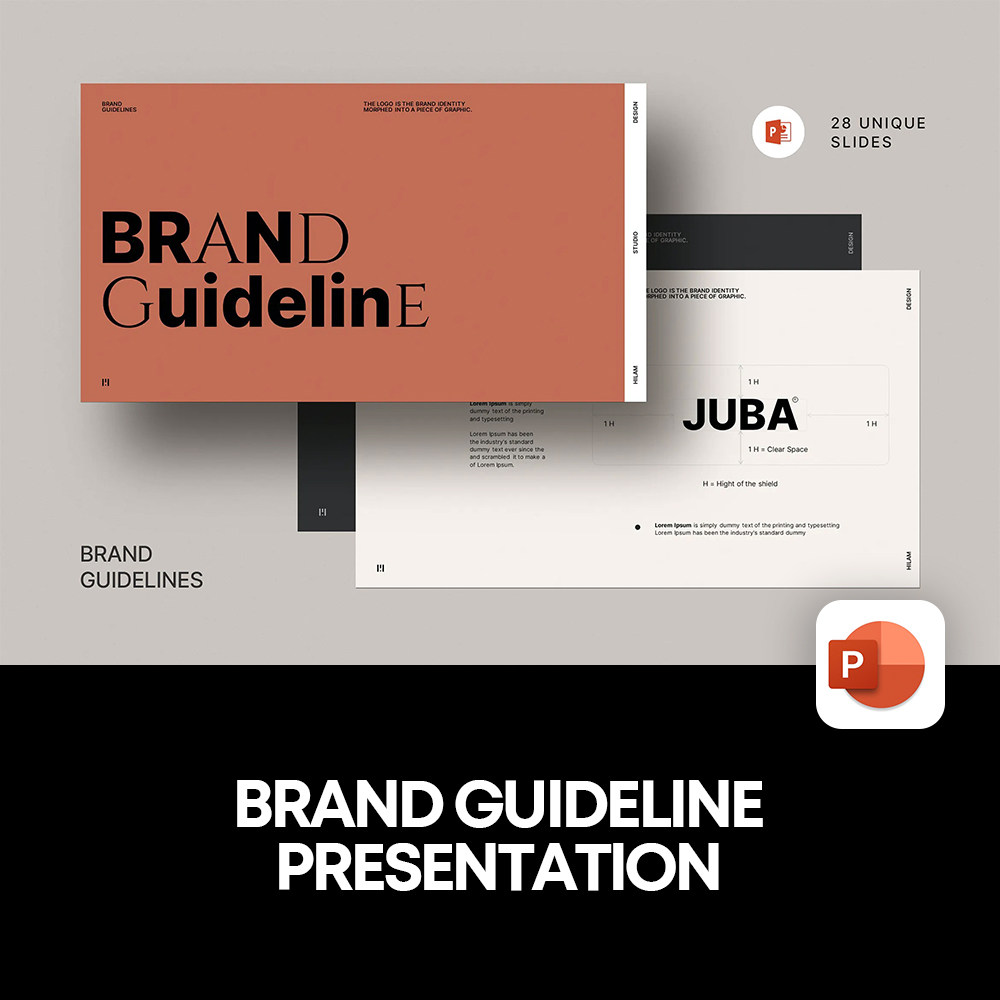 简洁品牌标识设计logo指南导视幻灯片ppt文稿演示排版keynote版式