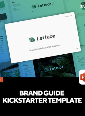 Kickstart公司企业VI品牌标识应用全套手册AI设计ppt导视素材模版