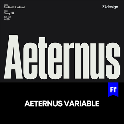Aeternus 时尚无衬线可变英文字体logo品牌排版字体安装下载mac
