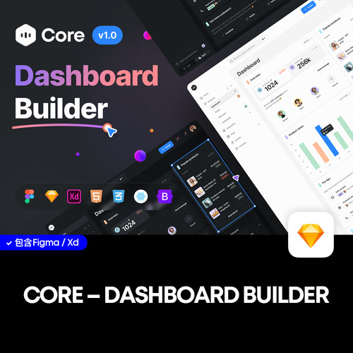 通用专业极简网页移动端Dashboard后台ui设计操作界面设计模板