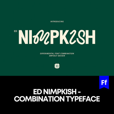 ED Nimpkish 无衬线英文字体手写体logo标识排版版式字体安装mac