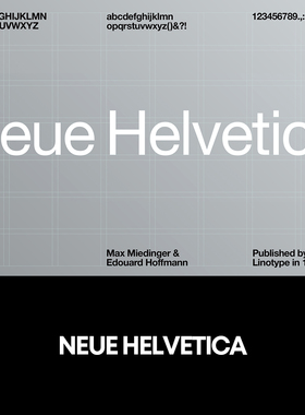 Neue Helvetica 1组51款无衬线英文字体品牌logo标识排版版式字体