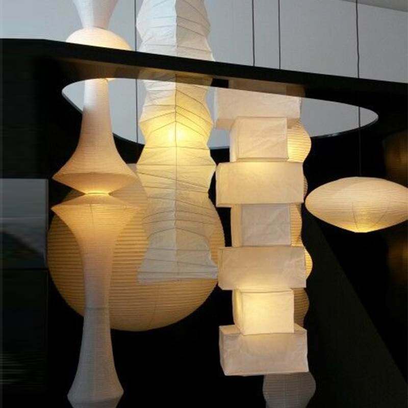 野口勇吊灯日式宣纸侘寂风灯民宿纸灯设计师禅意灯笼灯具复古中式