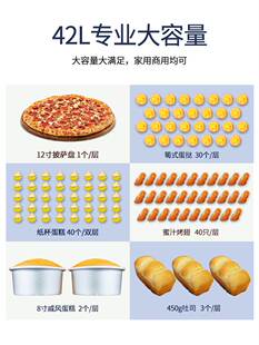 S3E 格兰仕电烤箱42升家用烘焙专用全自动商用大容量风炉2022新款