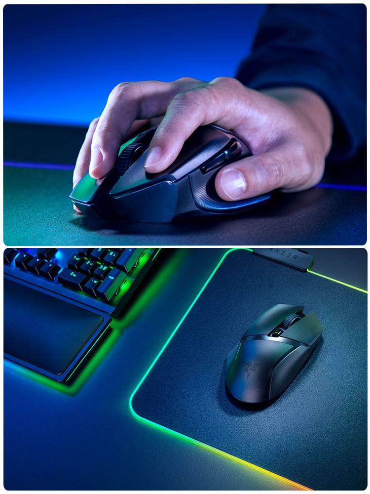 Razer雷蛇无线鼠标巴塞利斯蛇x极速小巴蛇蓝牙双模游戏电竞吃鸡