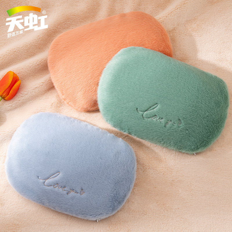 天虹热水袋充电式暖宝宝已注水硅胶暖手宝防爆可拆洗双插手暖被窝