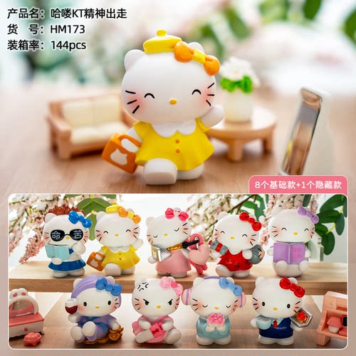 哈喽KT精神出走盲盒潮玩