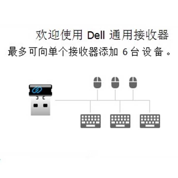 接收器Dell/戴尔无线通用接收器