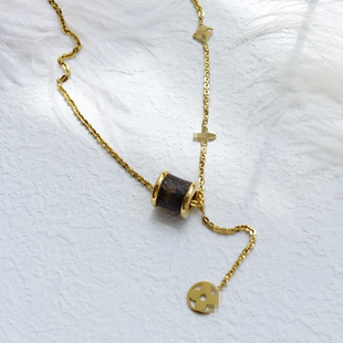 【爆闪】轻奢设计小蛮腰项链女日韩气质锁骨链流苏吊坠黄金色饰品