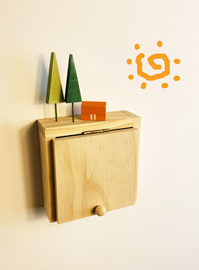 实木开关贴插座遮挡DREAMLAND北欧风格手作单双适用免钉区域免邮